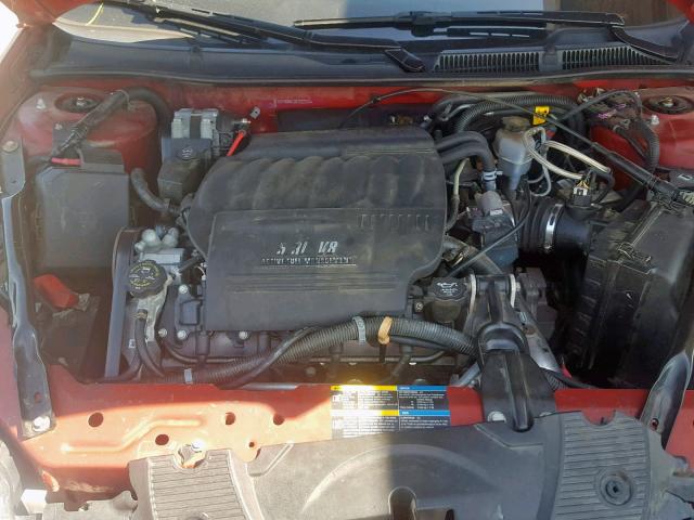 2G1WD58C281222204 - 2008 CHEVROLET IMPALA SUP Қызыл фото 7