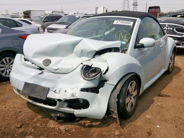 3VWRF31Y76M306191 - 2006 VOLKSWAGEN NEW BEETLE ლურჯი ფოტო 2
