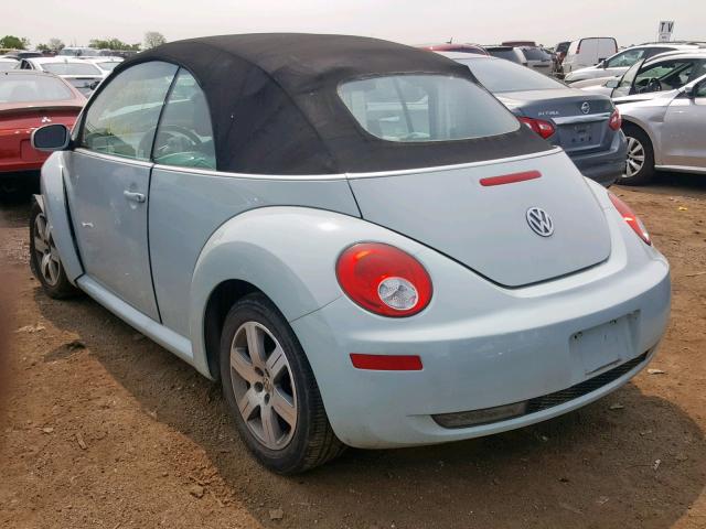 3VWRF31Y76M306191 - 2006 VOLKSWAGEN NEW BEETLE ლურჯი ფოტო 3