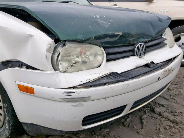 9BWEK21J434024663 - 2003 VOLKSWAGEN GOLF CL WHITE photo 9