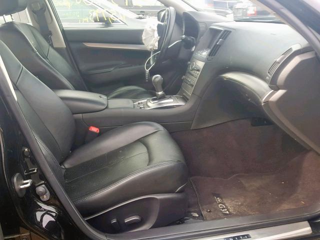 JN1CV6AR4CM670424 - 2012 INFINITI G37 BLACK photo 5