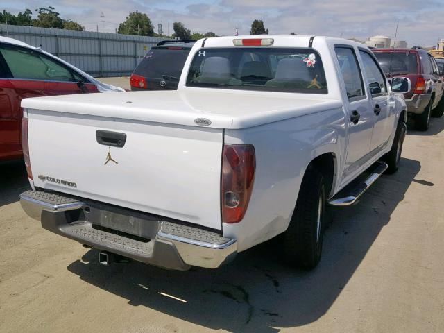 1GCCS136068154005 - 2006 CHEVROLET COLORADO WHITE photo 4