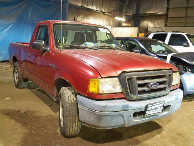 1FTYR10DX4PA25177 - 2004 FORD RANGER RED photo 1