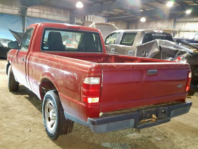 1FTYR10DX4PA25177 - 2004 FORD RANGER RED photo 3