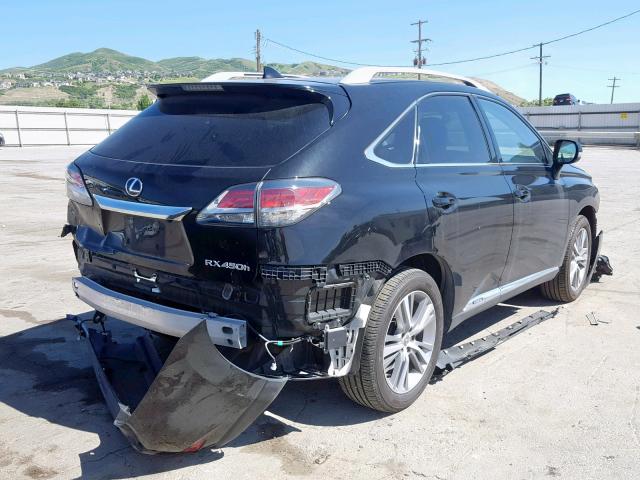 2T2BC1BA8FC010202 - 2015 LEXUS RX 450H BLACK photo 4