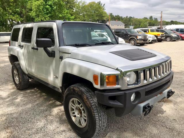 5GTEN13E198100345 - 2009 HUMMER H3 WHITE photo 1