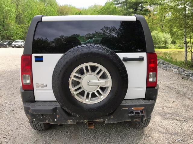 5GTEN13E198100345 - 2009 HUMMER H3 WHITE photo 5