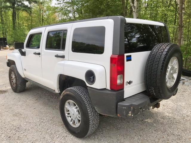 5GTEN13E198100345 - 2009 HUMMER H3 WHITE photo 6