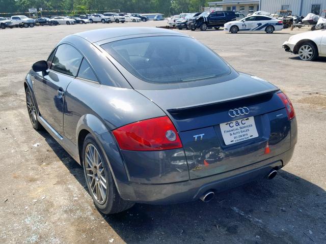 TRUWT28N541009358 - 2004 AUDI TT QUATTRO GRAY photo 3