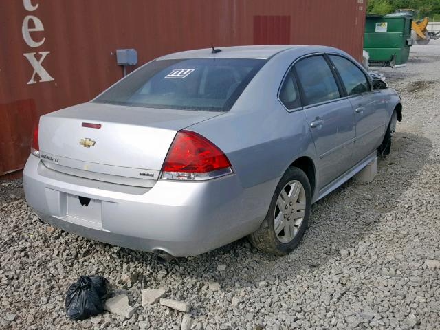 2G1WB5E38G1116543 - 2016 CHEVROLET IMPALA LIM SILVER photo 4