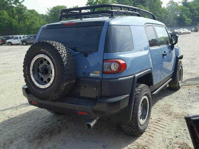 JTEBU4BF1EK193823 - 2014 TOYOTA FJ CRUISER BLUE photo 4