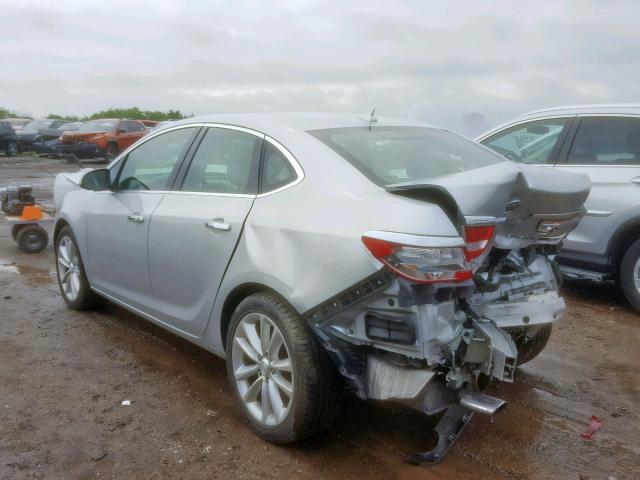 1G4PP5SK9D4101103 - 2013 BUICK VERANO SILVER photo 3