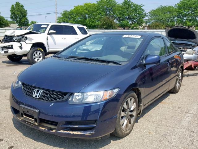 2HGFG11939H533303 - 2009 HONDA CIVIC EXL BLUE photo 2