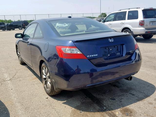 2HGFG11939H533303 - 2009 HONDA CIVIC EXL BLUE photo 3