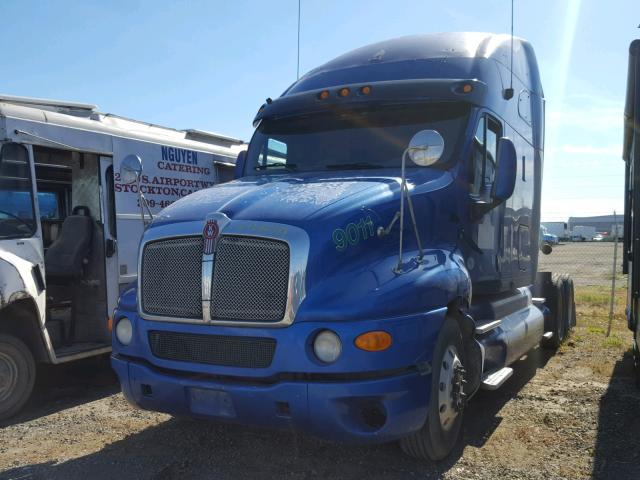 1XKTD49X49J239846 - 2009 KENWORTH CONSTRUCTI BLUE photo 2