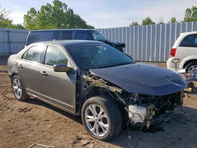 3FAHP0HA1CR114272 - 2012 FORD FUSION SE GRAY photo 1