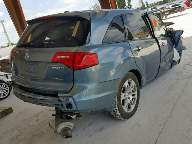 2HNYD28218H528091 - 2008 ACURA MDX BLUE photo 4