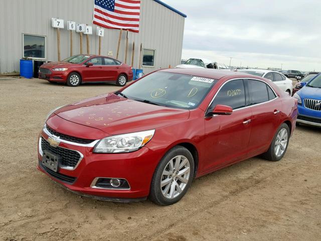 1G11H5SL2EF131669 - 2014 CHEVROLET MALIBU LTZ მუქწითელი ფოტო 2