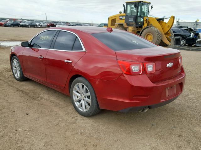 1G11H5SL2EF131669 - 2014 CHEVROLET MALIBU LTZ მუქწითელი ფოტო 3