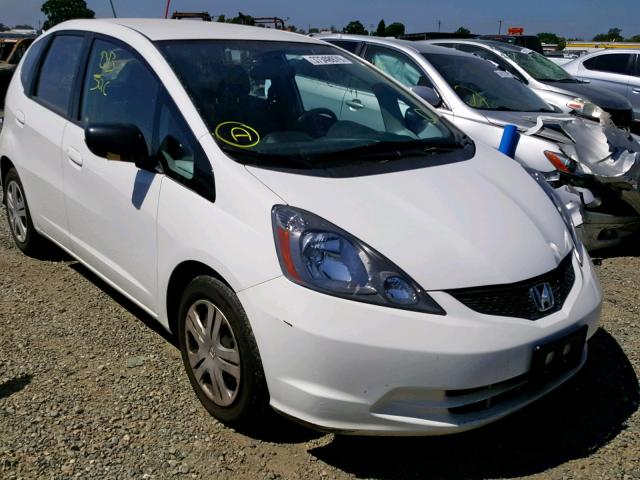 JHMGE8H27AC023732 - 2010 HONDA FIT WHITE photo 1