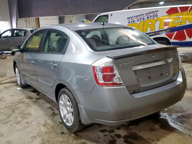 3N1AB6AP3CL677454 - 2012 NISSAN SENTRA 2.0 GRAY photo 3