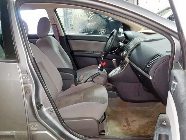 3N1AB6AP3CL677454 - 2012 NISSAN SENTRA 2.0 GRAY photo 5