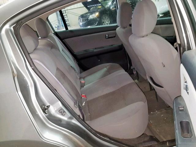 3N1AB6AP3CL677454 - 2012 NISSAN SENTRA 2.0 GRAY photo 6