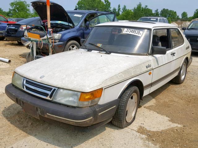 YS3AL35L9N2010420 - 1992 SAAB 900 WHITE photo 2