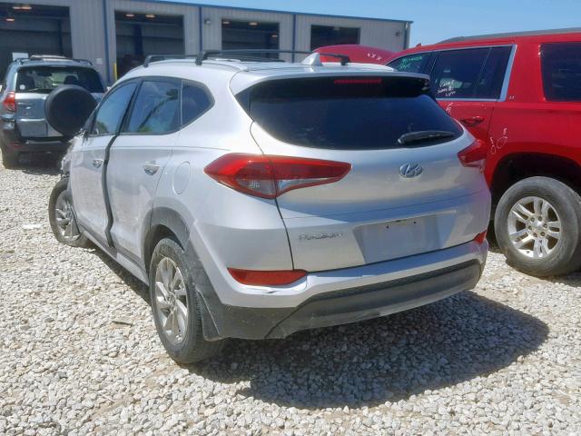 KM8J33A43HU423007 - 2017 HYUNDAI TUCSON LIM SILVER photo 3