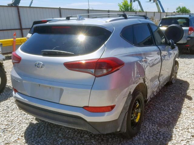 KM8J33A43HU423007 - 2017 HYUNDAI TUCSON LIM SILVER photo 4