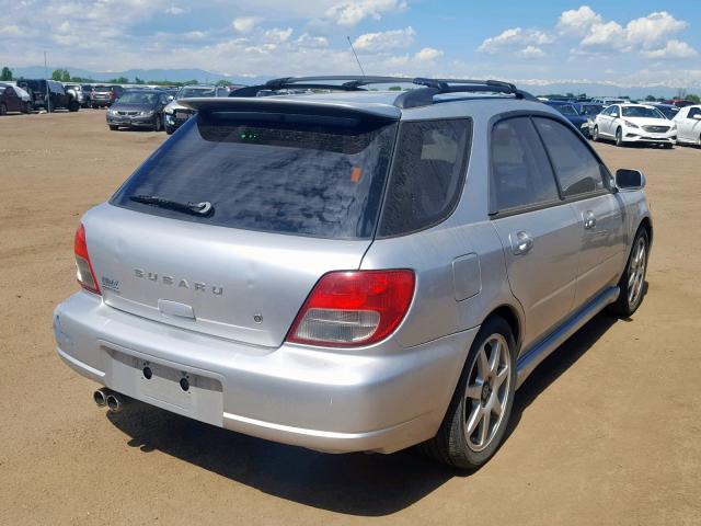 JF1GG29653H802746 - 2003 SUBARU IMPREZA WR SILVER photo 4