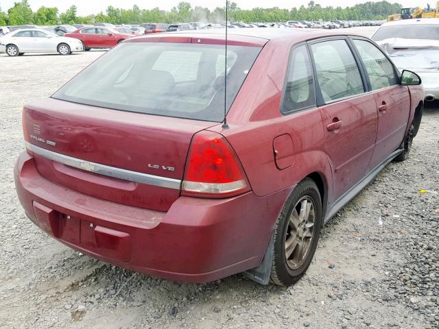 1G1ZT64894F212375 - 2004 CHEVROLET MALIBU MAX RED photo 4