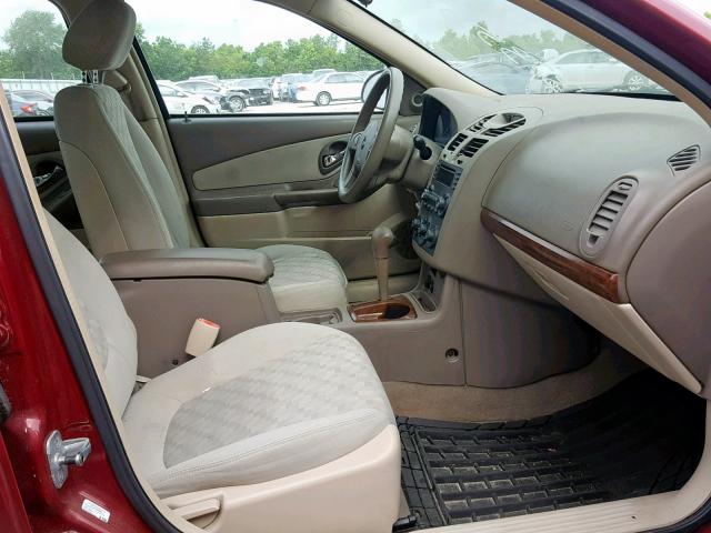 1G1ZT64894F212375 - 2004 CHEVROLET MALIBU MAX RED photo 5