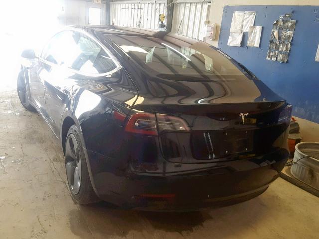 5YJ3E1EA6JF028040 - 2018 TESLA MODEL 3 BLACK photo 3