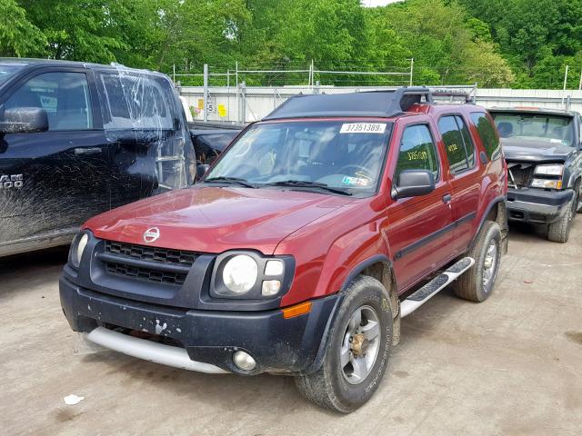 5N1ED28Y24C675266 - 2004 NISSAN XTERRA XE MAROON photo 2