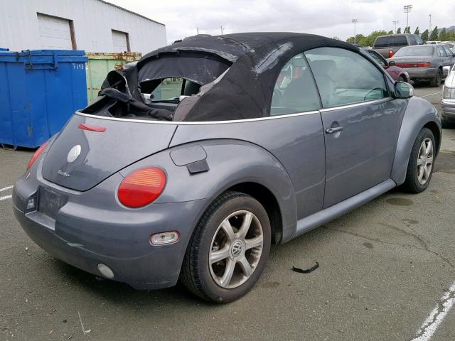 3VWCD31Y34M334112 - 2004 VOLKSWAGEN NEW BEETLE Boz foto 4