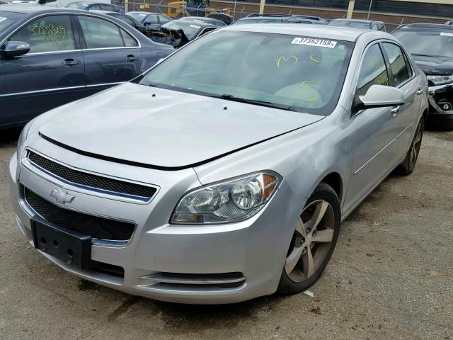 1G1ZC5EU1CF180011 - 2012 CHEVROLET MALIBU 1LT SILVER photo 2
