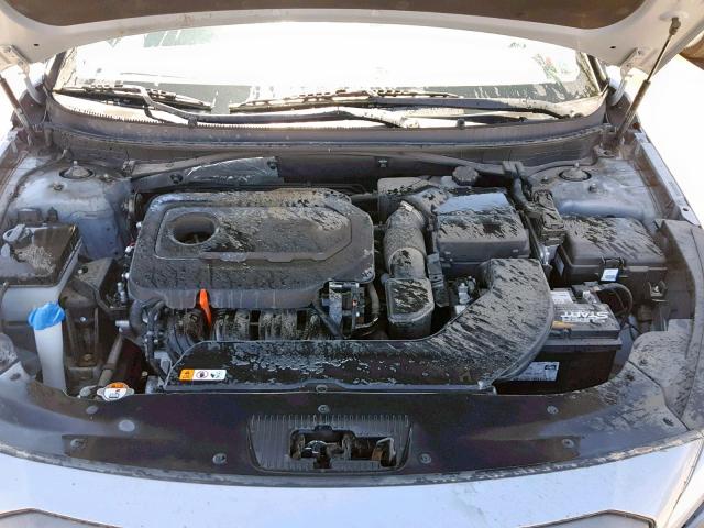 5NPE34AF1FH030112 - 2015 HYUNDAI SONATA SPO GRAY photo 7