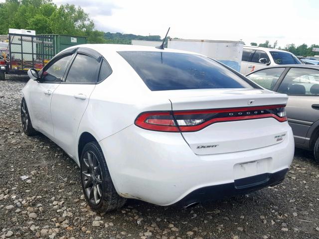 1C3CDFBB9ED833383 - 2014 DODGE DART SXT WHITE photo 3