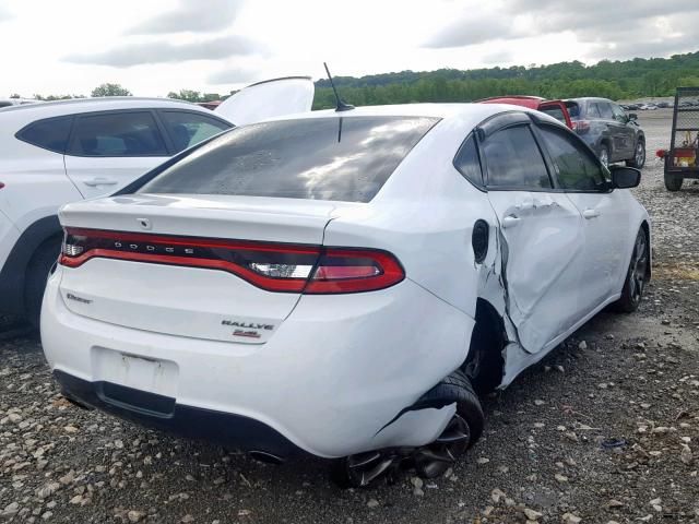 1C3CDFBB9ED833383 - 2014 DODGE DART SXT WHITE photo 4