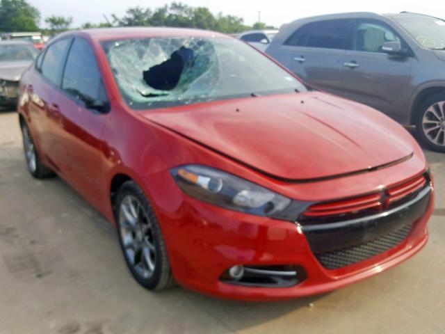 1C3CDFBAXDD150226 - 2013 DODGE DART SXT RED photo 1