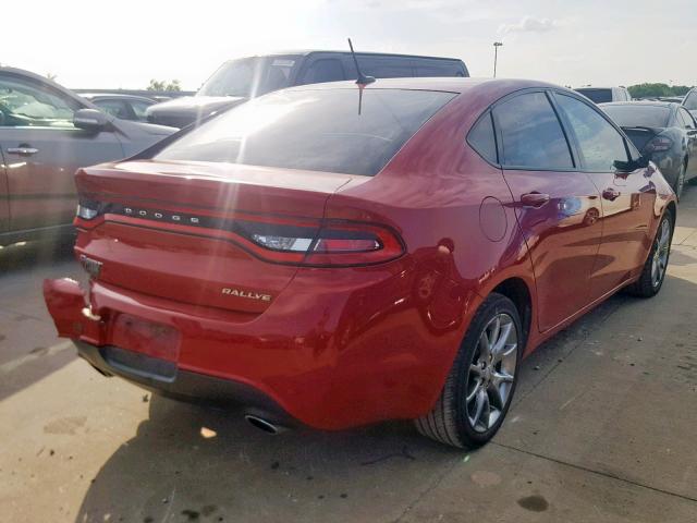 1C3CDFBAXDD150226 - 2013 DODGE DART SXT RED photo 4