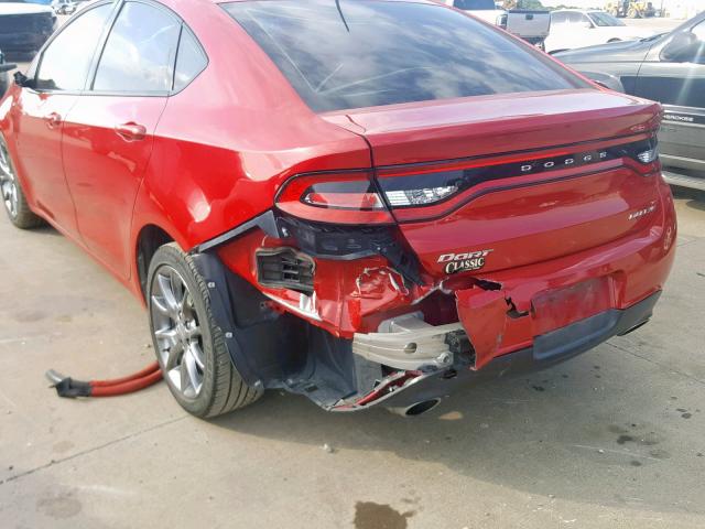 1C3CDFBAXDD150226 - 2013 DODGE DART SXT RED photo 9