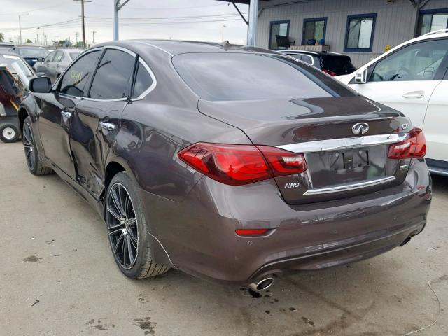 JN1BY1AR6FM560386 - 2015 INFINITI Q70 3.7 BROWN photo 3