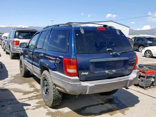 1J4GW58S6XC712113 - 1999 JEEP GRAND CHER BLUE photo 3