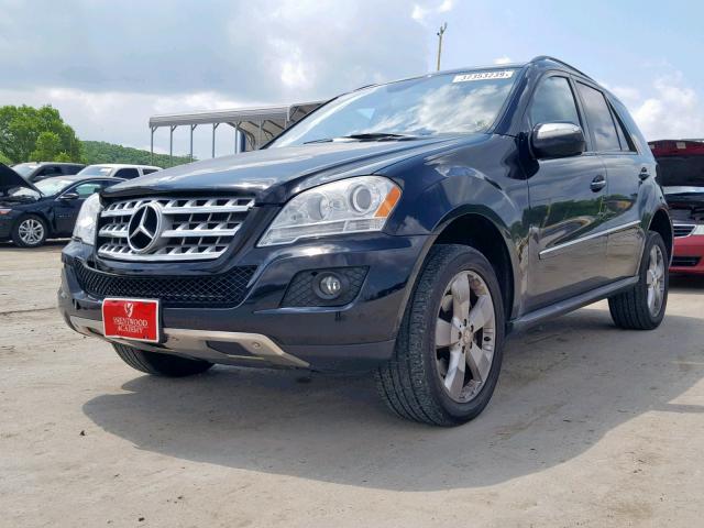 4JGBB86E09A497008 - 2009 MERCEDES-BENZ ML 350 BLACK photo 2