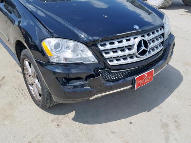 4JGBB86E09A497008 - 2009 MERCEDES-BENZ ML 350 BLACK photo 9