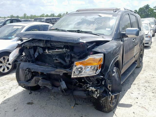 5N1BA08D18N623117 - 2008 NISSAN ARMADA SE BLUE photo 2