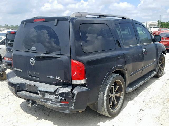 5N1BA08D18N623117 - 2008 NISSAN ARMADA SE BLUE photo 4