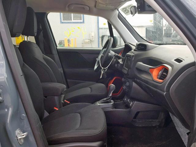 ZACCJBAB6JPH52299 - 2018 JEEP RENEGADE S GRAY photo 5